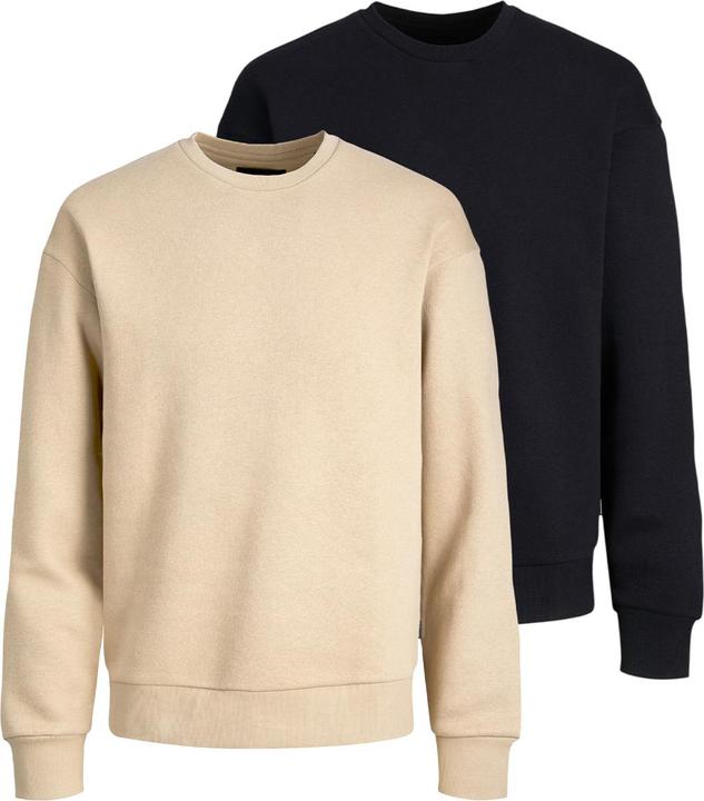 Produktbild Jack & Jones - Star - Sweatshirt - 2er Pack (XL Schwarz / beige) (XL)