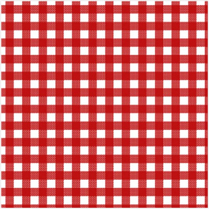 Image du produit Casativo Brotzeit Serviette de table, rouge-blanc-quadrillé (25 x 25 cm)