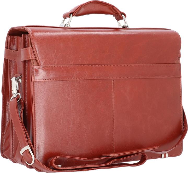 Immagine prodotto Alassio 47124 - Cartella MOCCA, vera pelle, circa 38 x 30 x 16 cm, cognac (15")
