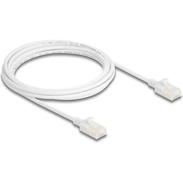 Delock RJ45 Netzwerkkabel Cat.6A Stecker zu Stecker mit robu (U/UTP, CAT6a, 3 m), Netzwerkkabel