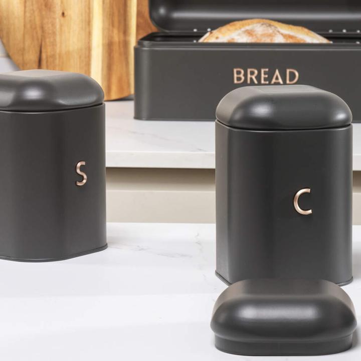 Actual product image Salter BW13729EU7 Pebble 3-Piece Canister Set Charcoal (1.40 l)