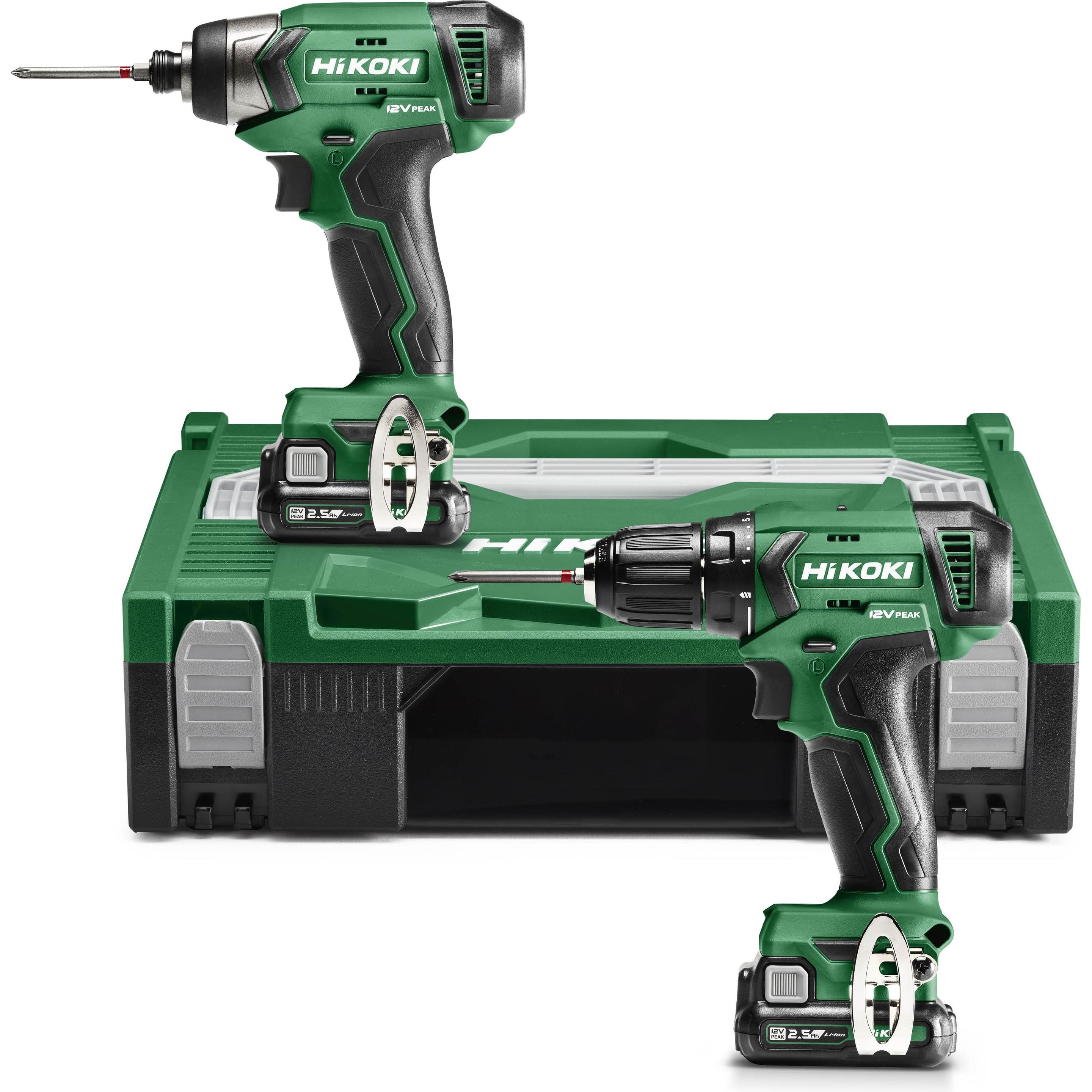 Hikoki, Bohrmaschine + Akkuschrauber, Cordless tool kit KC12DA (Akkubetrieb)