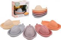 Productafbeelding Johntoy Happy World biologische plastic badboten, 5 stuks