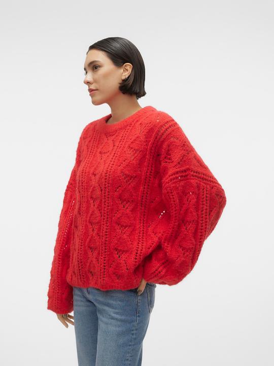Produktbild Vero Moda Rundhals Voluminöser Armschnitt Pullover Strickpullover (L)