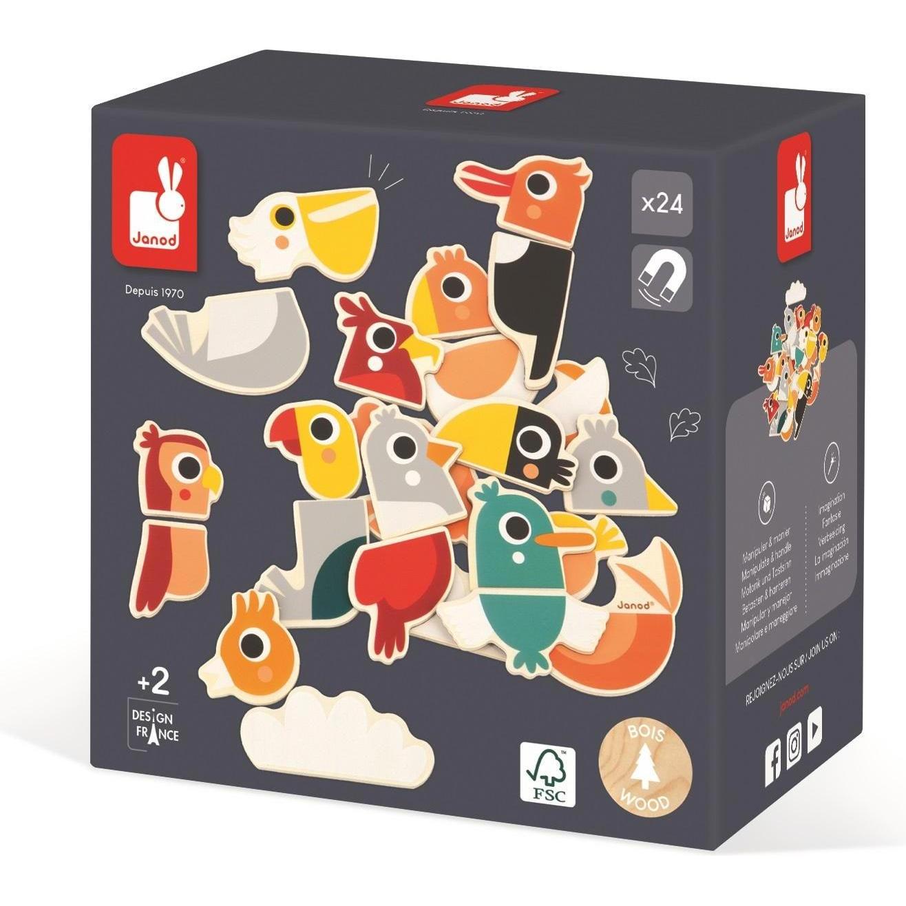 Thumbnail - Sophie la girafe Magnete Mix & Match Vögel