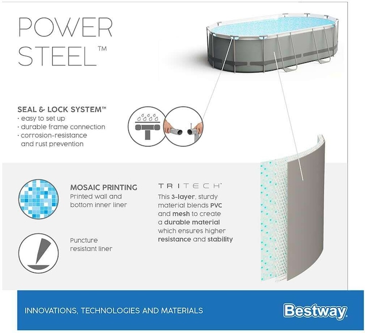 Produktbild Bestway Power Steel Pool (305 x 200 x 84 cm)