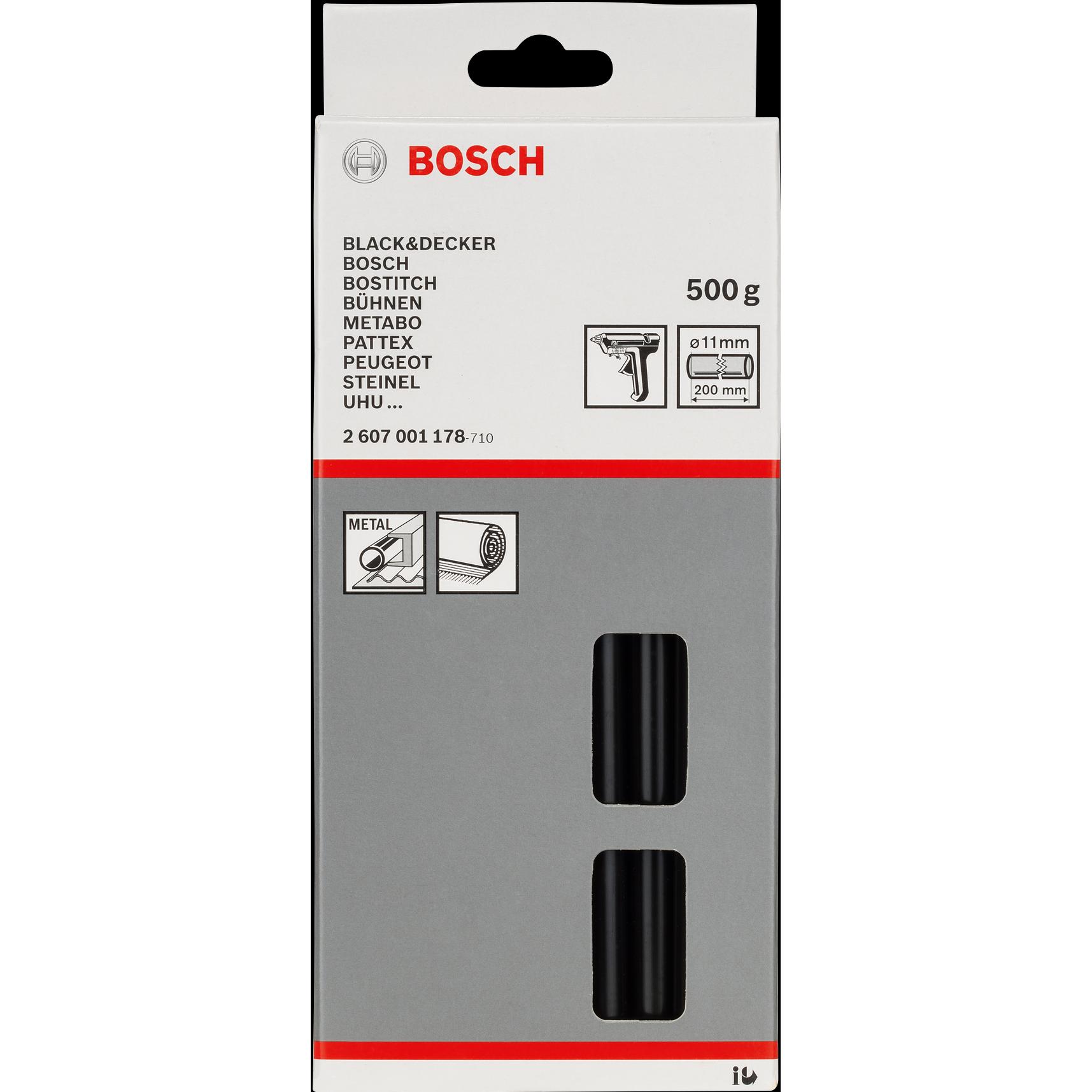 Thumbnail - Bosch Professional Zubehör, Heisskleber, Schmelzkleber, 11 x 200 mm, 500 g, schwarz