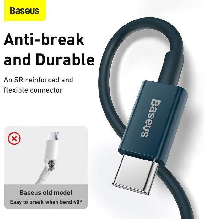Productafbeelding Baseus Superior Serie Kabel USB-C naar iP, 20W, PD, 1m (blauw) (1 m, USB 2.0, 20 W)