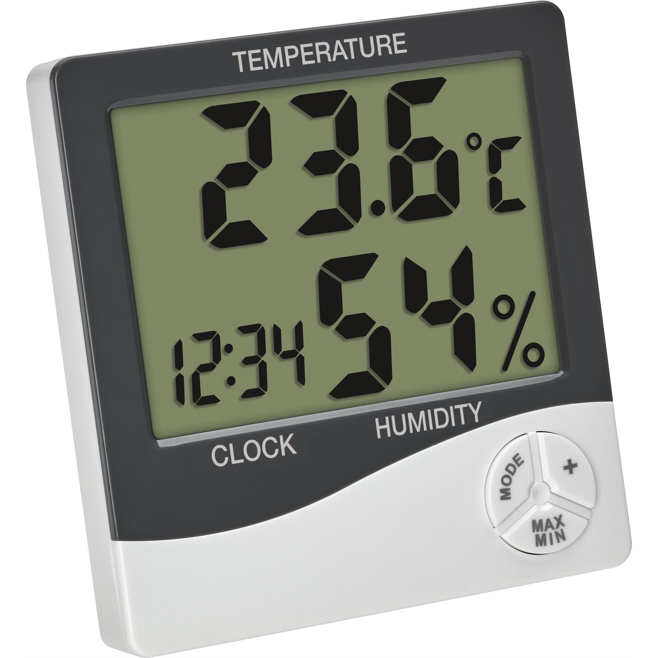TFA Digitales Thermo-Hygrometer, Thermometer + Hygrometer, Weiss