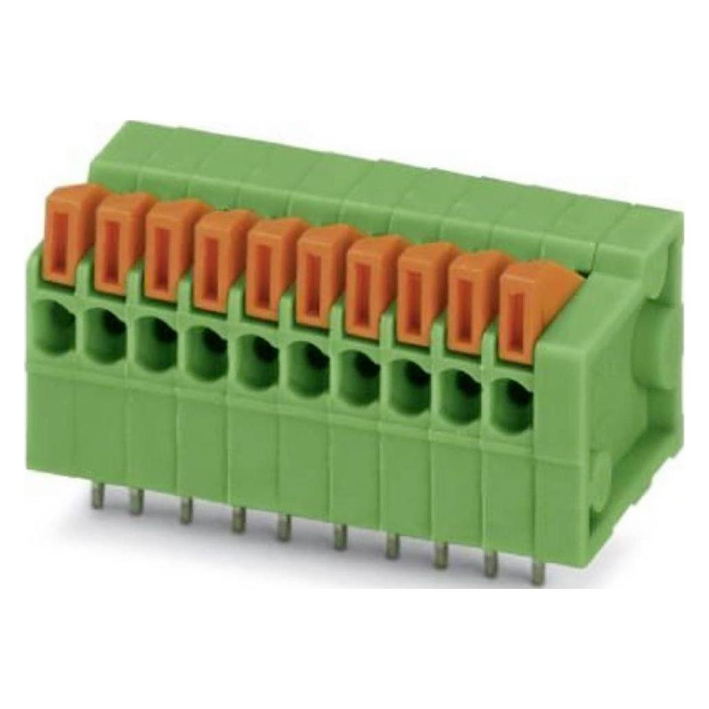 Phoenix Contact PHOE Leiterplatten-Anschlussklemme, Elektronikkabel + Stecker, Grün