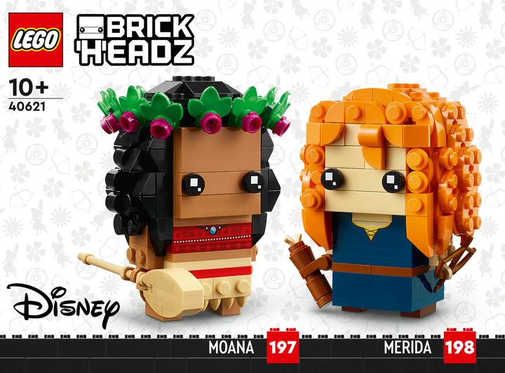 Produktbild LEGO Vaiana und Merida (40621, LEGO Brickheadz)