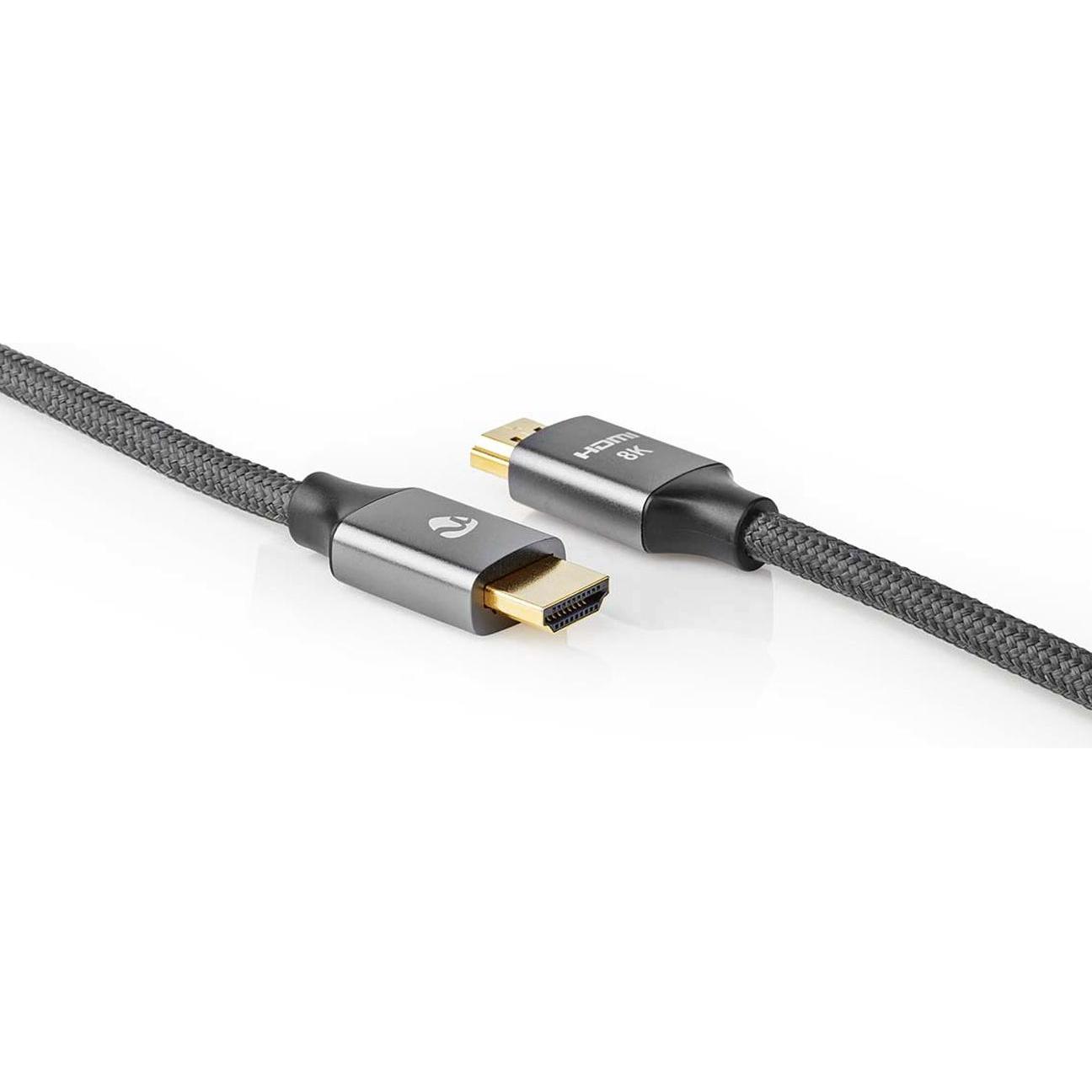 Nedis Ultra High Speed ​​HDMI ™ -Kabel HDMI™ Stecker HDMI™ Stecker 8K@60Hz 48 Gbps 3.00 m (3 m, HDMI), Video Kabel