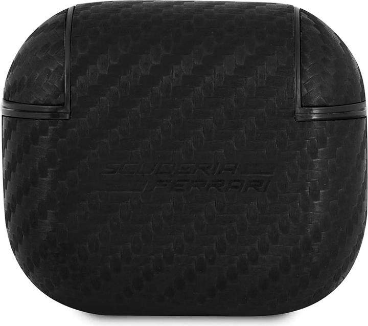 Actual product image Ferrari FESA3CABK AirPods 3 cover czarny/black On Track PU Carbon (Headphone sleeve)