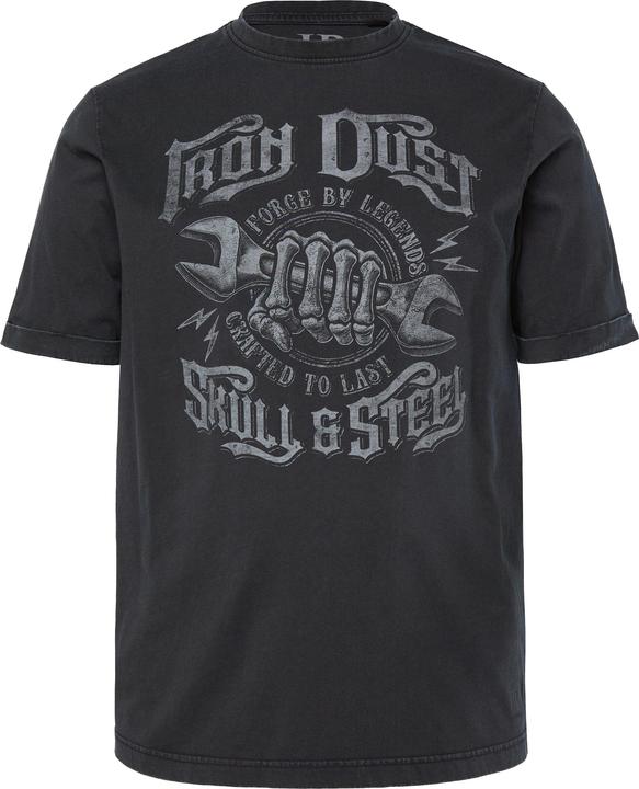 Actual product image JP1880 T-shirt, workwear, short sleeve, chest print, vintage look, up to 8 XL (XL)