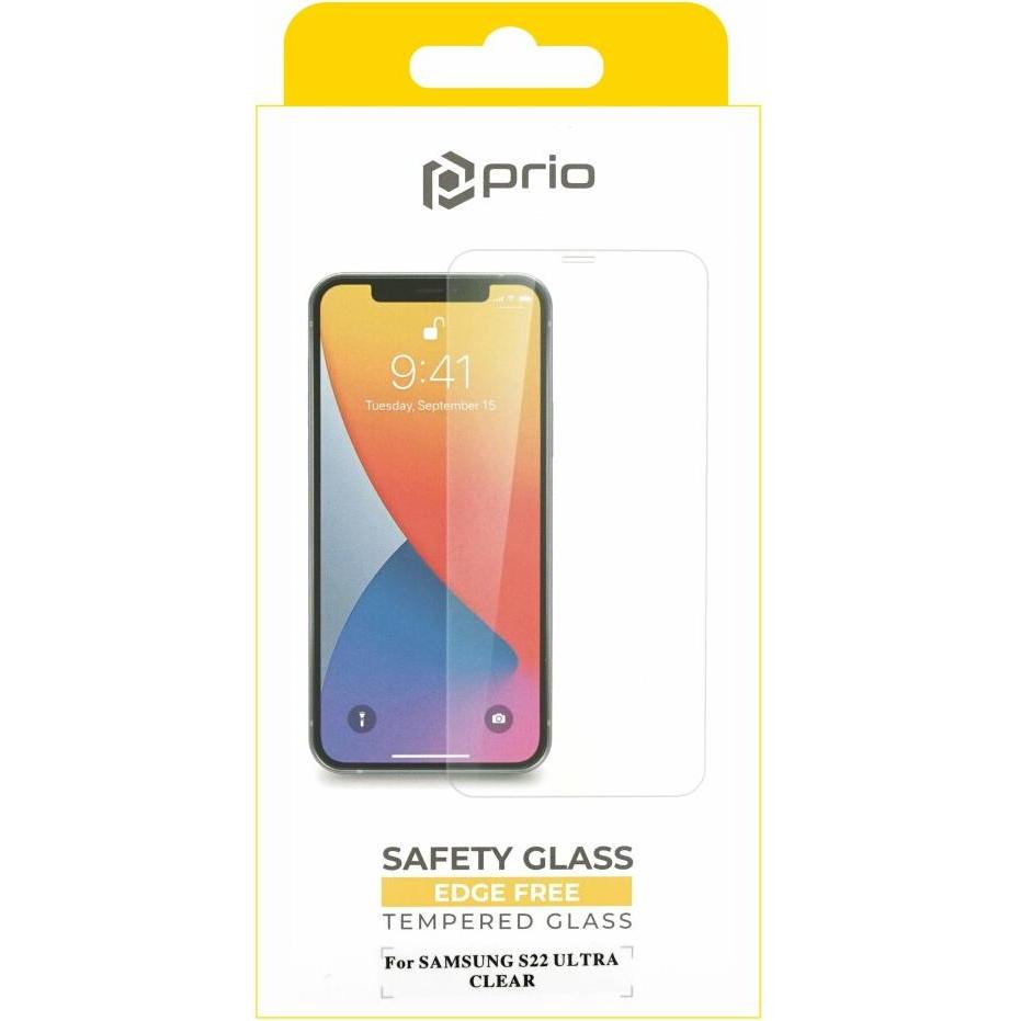 prio Panzerglas Schutzfolie für Samsung S22 Ultra klar (1 Stück, Samsung Galaxy S21), Smartphone Schutzfolie, Transparen...