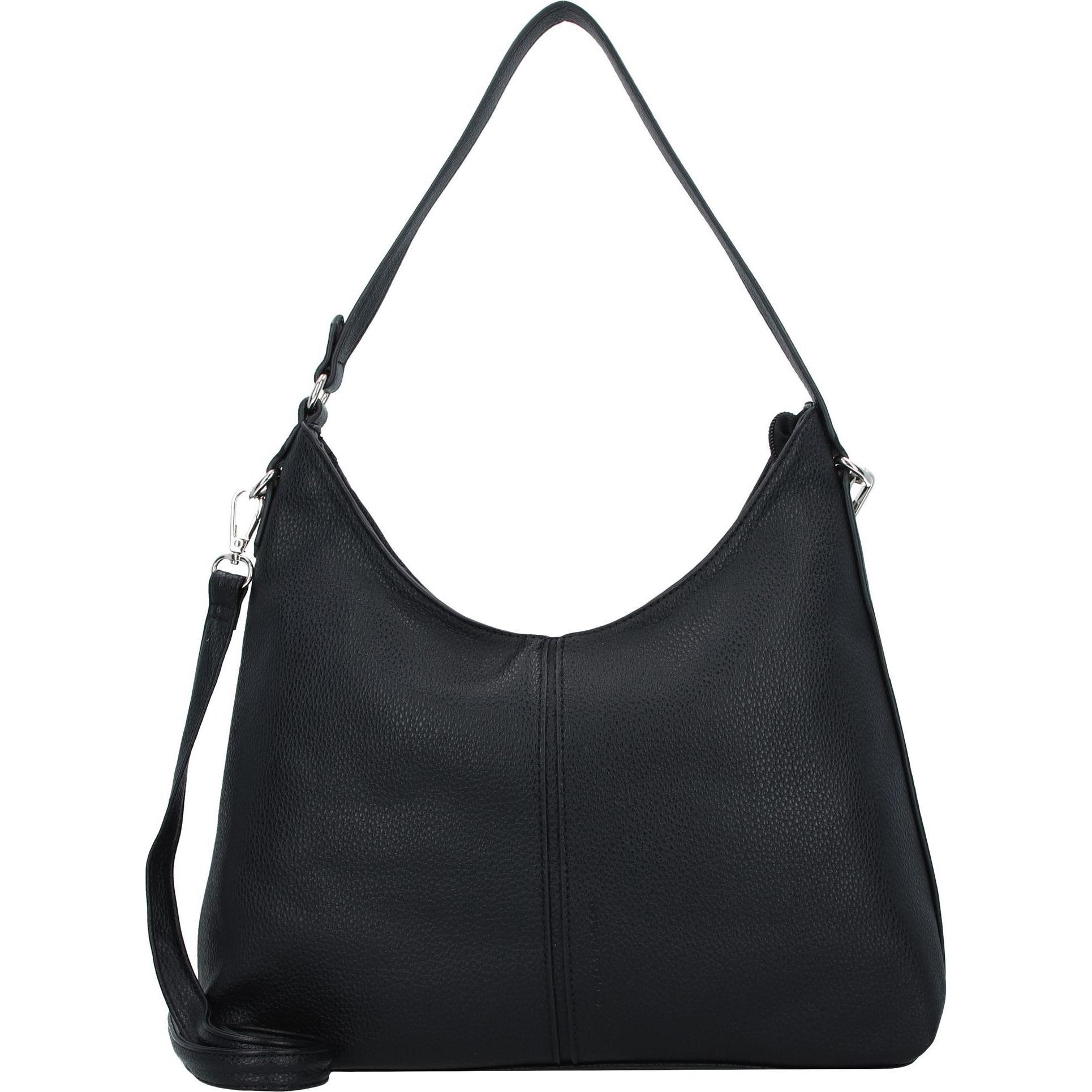 Tom Tailor, Handtasche, Jema Schultertasche 35 cm, Schwarz