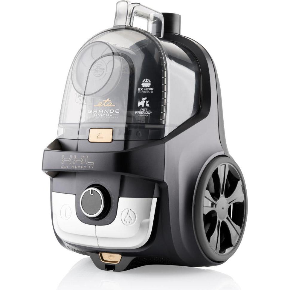 ETA Grande Animal, Staubsauger, Schwarz, Gold, Silber