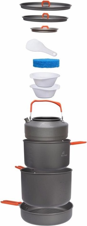 Produktbild Fire-Maple Zestaw naczyń turystycznych Feast 4-Orange