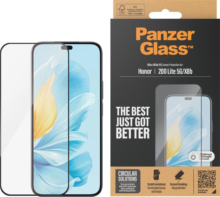 Produktbild PanzerGlass Ultra-Wide Fit (1 Stück, Honor X8b, Honor 200 Lite)