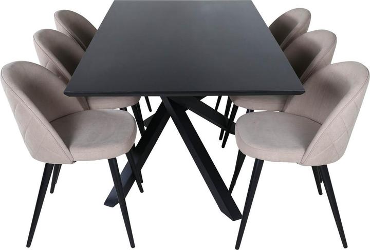 Actual product image Ebuy24 Dining Set PiazzaBLBL (Iron, MDF, Wood)