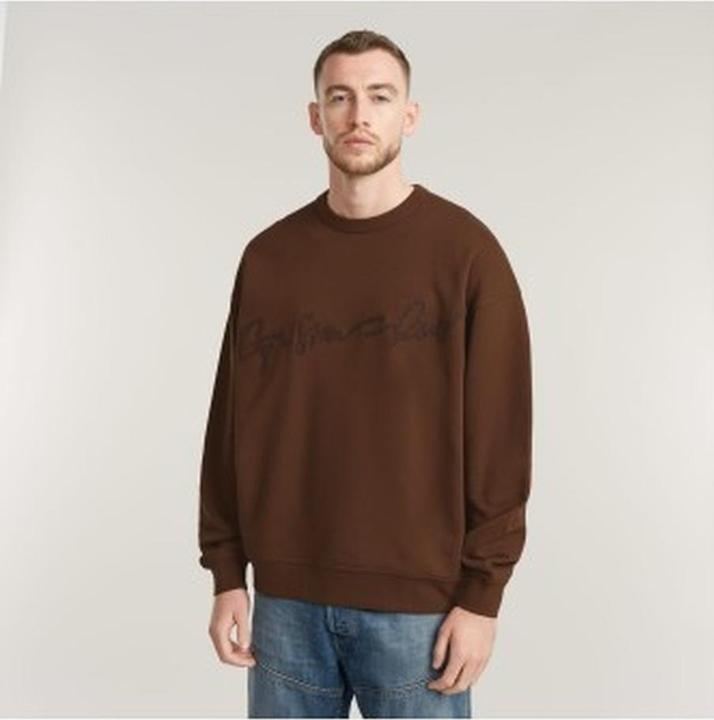 Produktbild G-Star Chenille G-Script lockeres Sweatshirt (XS)