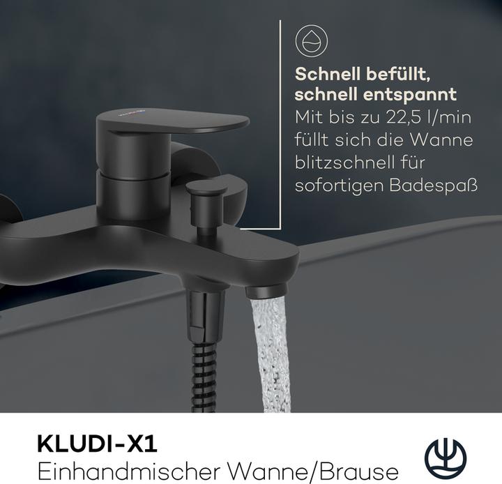 Immagine prodotto Kludi X1 Miscelatore da esterno per vasca da bagno