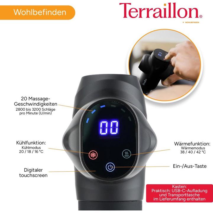 Produktbild Terraillon Gun Massager Expert (20 Stufen, 240 min)