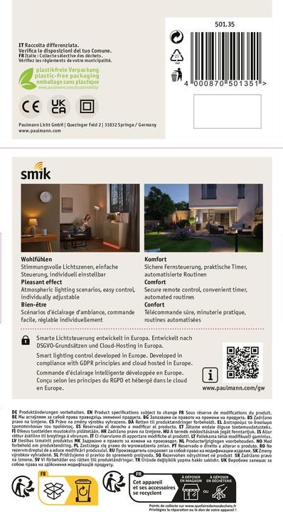 Image du produit Paulmann Maison intelligente Passerelle ZigBee Smik