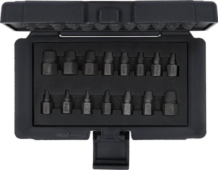 Actual product image KS Tools Spiral screw and bolt extractor set, 15 pcs.