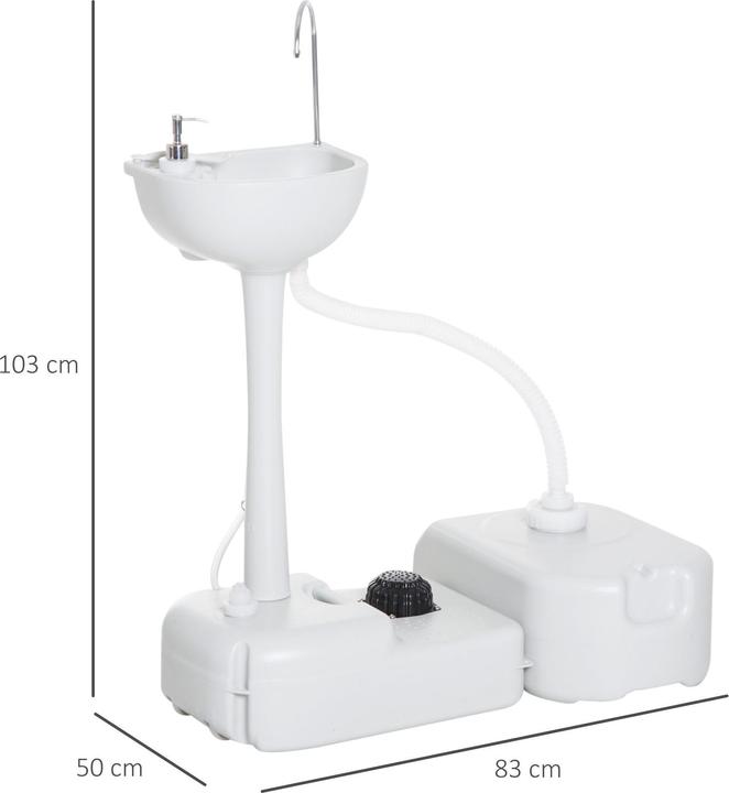 Image du produit Outsunny Camping lavabo (830 mm, 500 mm)
