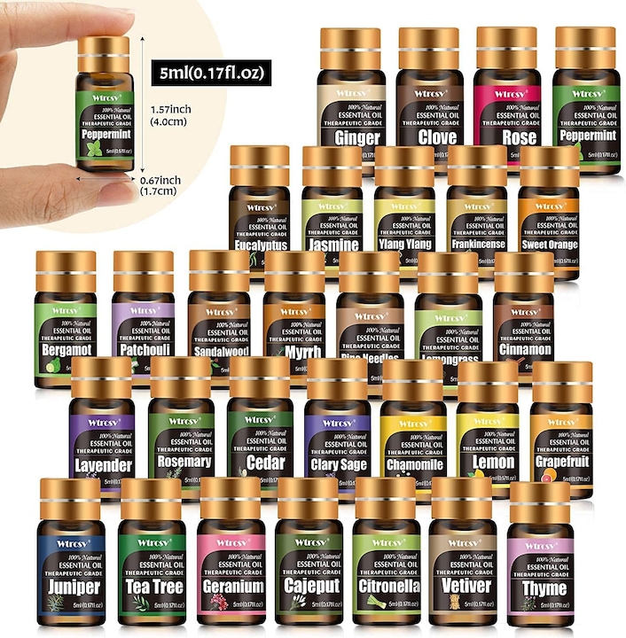 Produktbild Wtrcsv 30-teiliges Set Ätherische Öle, Pflanzen-/ Blumenaroma