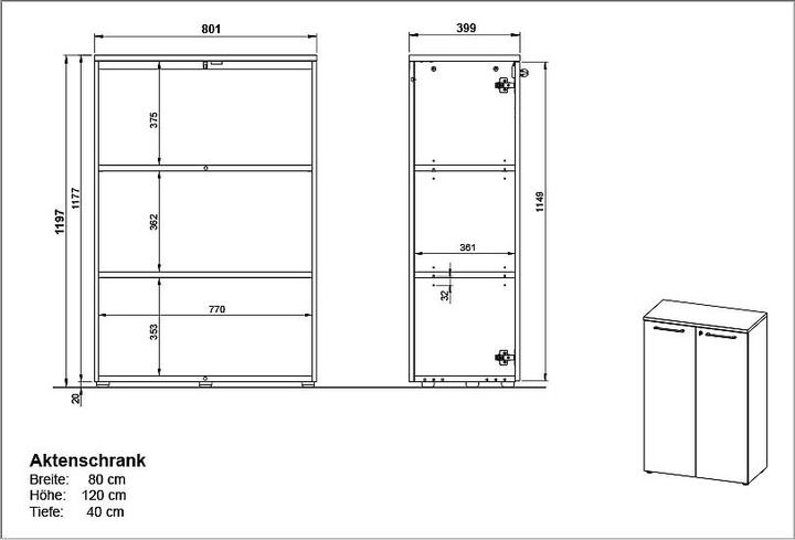 Immagine prodotto Germania Agenda (80 x 40 x 120 cm)