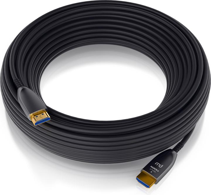 Produktbild Primewire HDMI Kabel 2.0b Glasfaser, Typ A, Ultra HD Glasfaserkabel, 3-fach geschirmt, 4K, 3D, ARC, Ethernet (50 m)