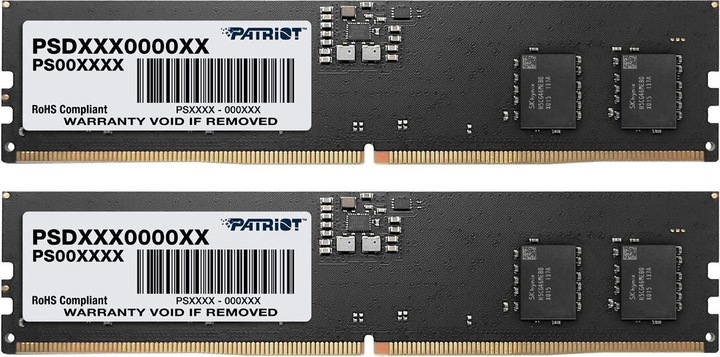 Immagine prodotto Patriot Memoria Signature, DDR5, 16 GB, 4800 MHz, CL40 (PSD516G480081) (1 x 16GB, 4800 MHz, RAM DDR5, U-DIMM)