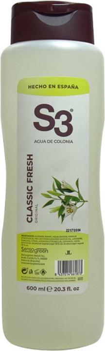 S3 Classic Fresh Cologne 600ml (Eau de cologne, 600 ml)