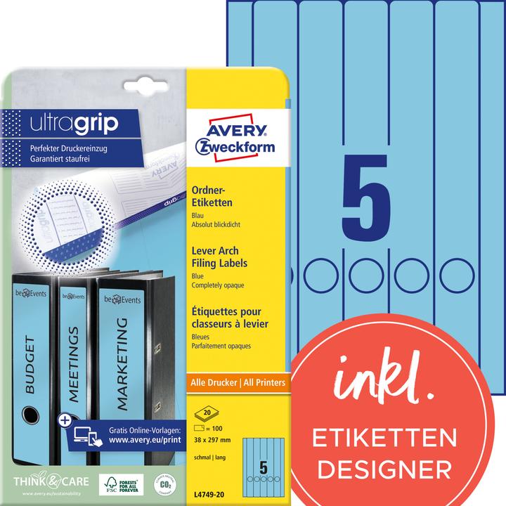 Produktbild Avery Ordner-Etiketten