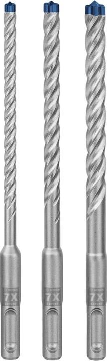 Bosch Professional Zubehör Expert SDS plus-7X hammer drill bit set, 6/8/10 mm, 3 pcs. (10.0 mm, 6.0 mm, Ø 8.0 mm)
