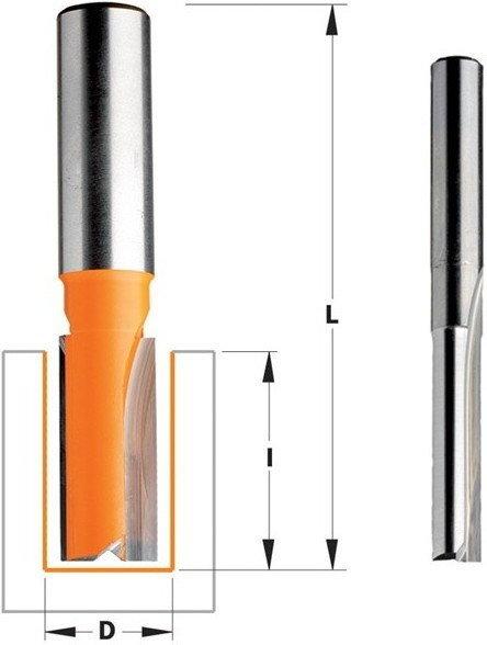 Produktbild CMT 911.050.11 5 mm Nutenfräser mit 2 Zylinderschäften 8 mm