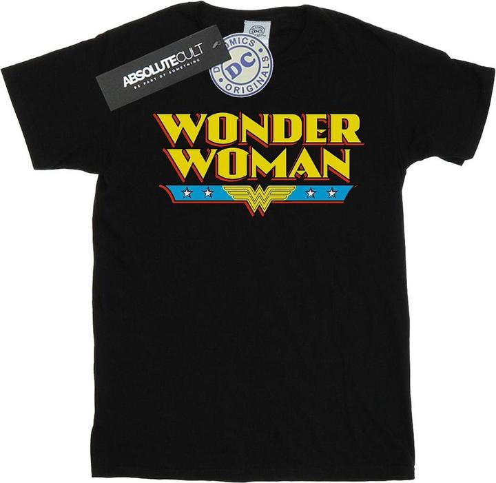 Immagine prodotto Wonder Woman Text Logo Maglietta Ampia Donna (S)