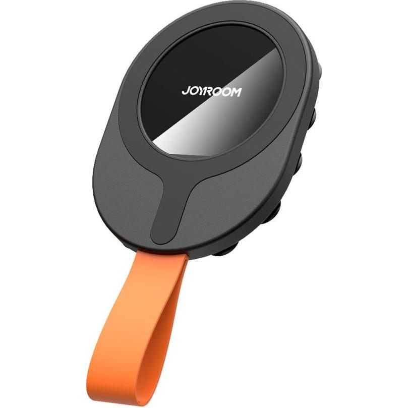 Joyroom JR-ZS393-S magnetic holder with suction cups for 4.7-7" phone - black and orange, Smartphone Halterung, Schwarz,...