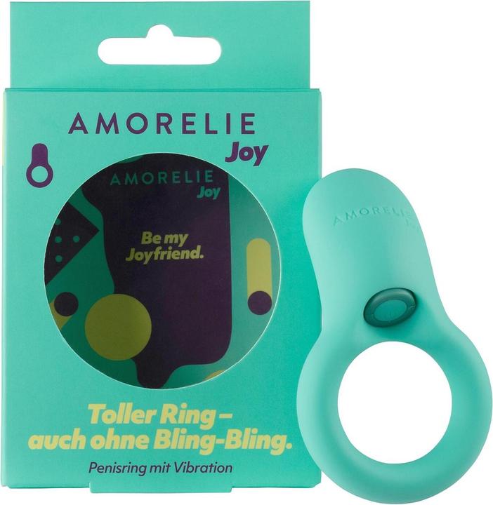Produktbild Amorelie Penisring mit Vibration «Dance» Türkis (2.60 cm)