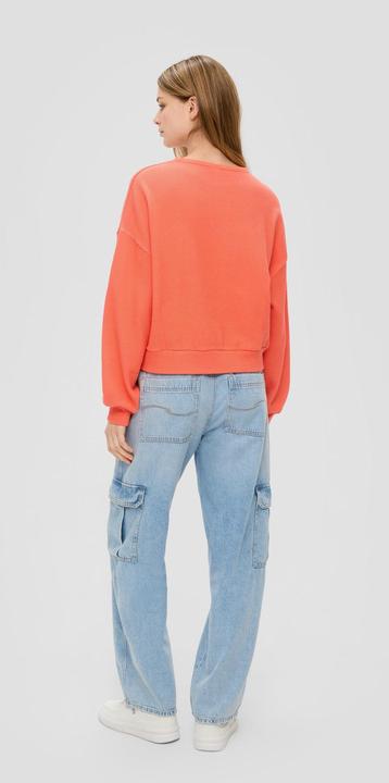 Produktbild s.Oliver Sweatshirt Shirt mit Waffelpiqué-Struktur (S)