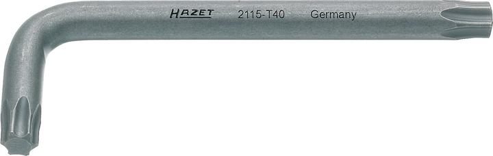HAZET Clé mâle coudée 2115-T9 ∙ Profil TORX intérieur ∙ T9 (TX)