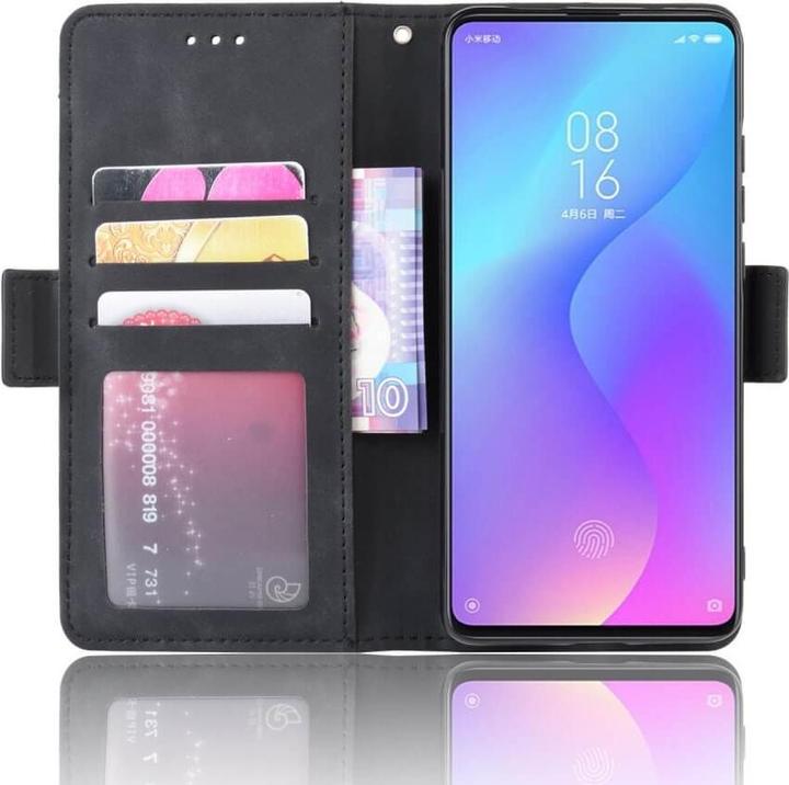 Produktbild Cover-Discount Xiaomi Mi 9T Pro - Etui mit vielen Kartenfächer schwarz