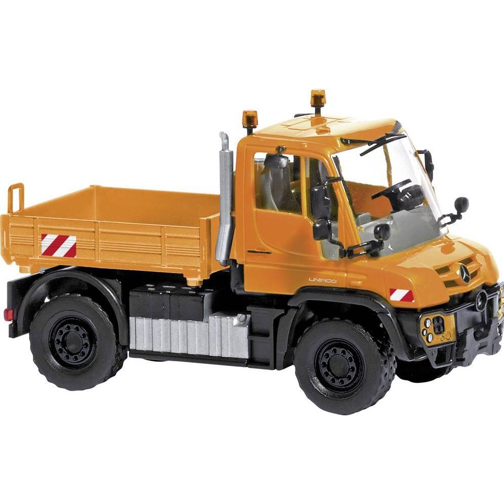 Busch 50934 H0 LKW Modell Mercedes Benz Unimog U 430, Verkehrsorange