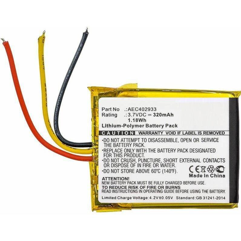 CoreParts Battery for Wireless Headset (N60 NC), Kopfhörer Ersatzteile, Schwarz