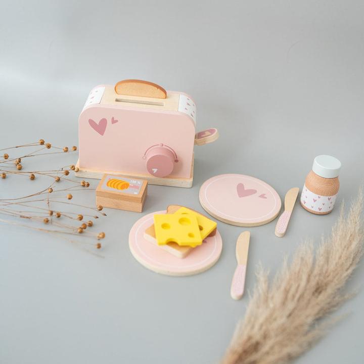 Immagine prodotto Activity Board Giocattoli da cucina, tostapane in legno, utensili da cucina, accessori per bambini, cucina per