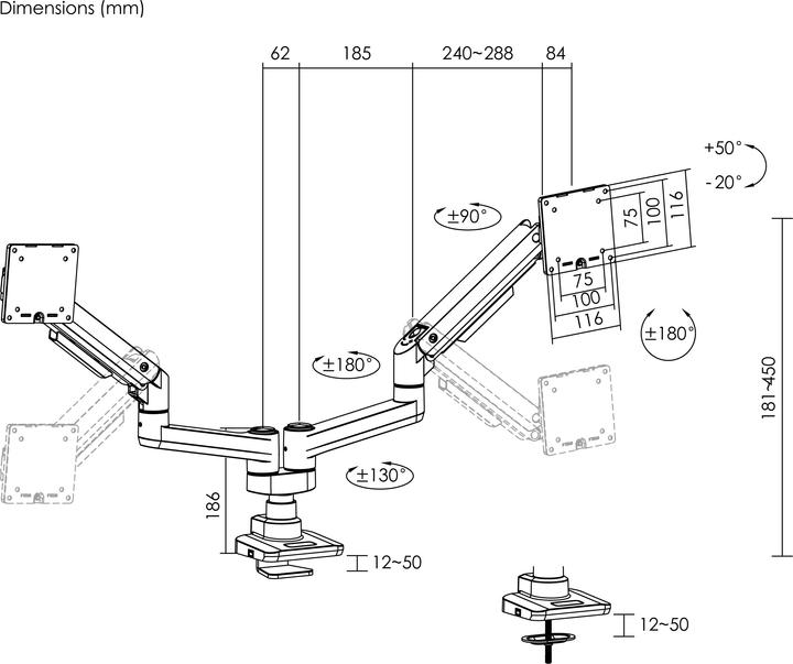 Produktbild equip 650183 (Tisch, 35", 20 kg)