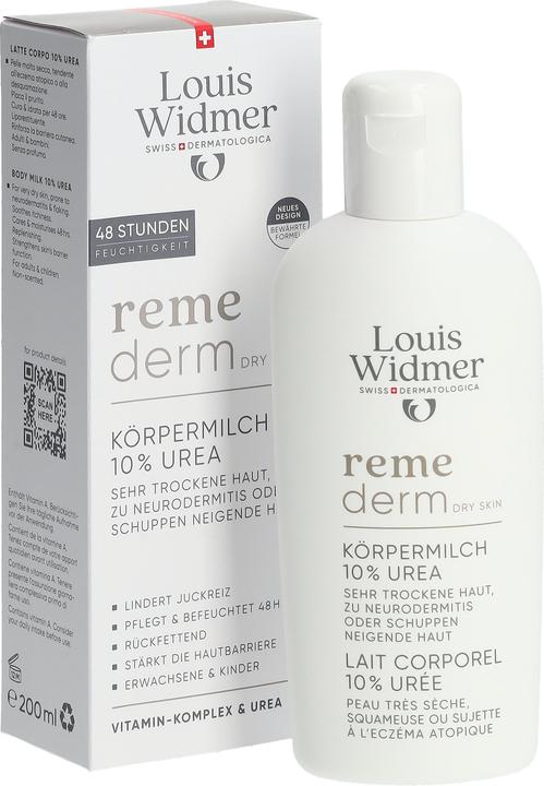Produktbild Widmer Louis Remederm Körpermilch 10% Urea ohne Parfum 200 ml (Körpercreme, Körperlotion, Körpermilch, Körpergel, 200 ml)