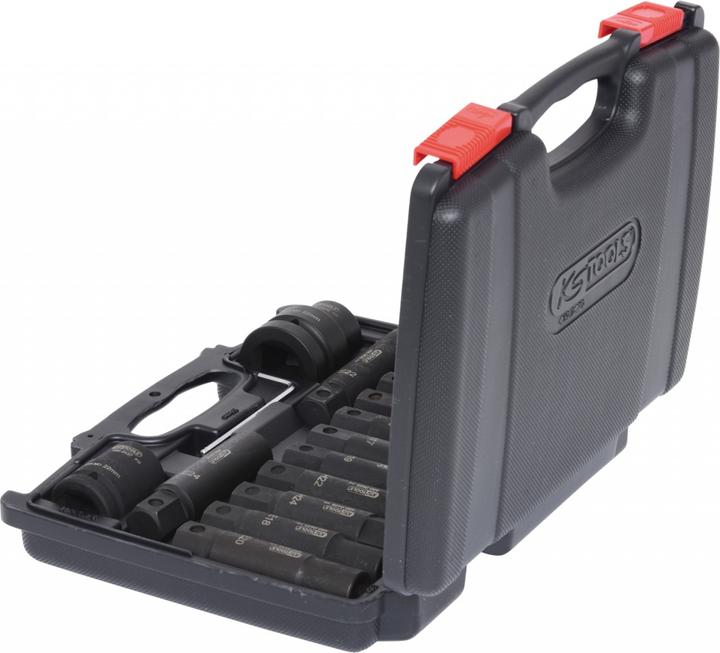 Produktbild KS Tools Kraft-Wechsel-Stecknuss- und Bitstecknuss-Satz, 3/4"+1", 16 Teile